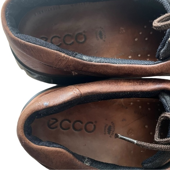 Ecco Track Mens Size US 14 EUR 48 Gore-Tex Leather Shoes High Quality - Picture 8 of 9